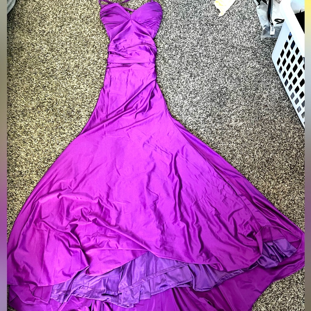 Elegant Purple Evening Gown